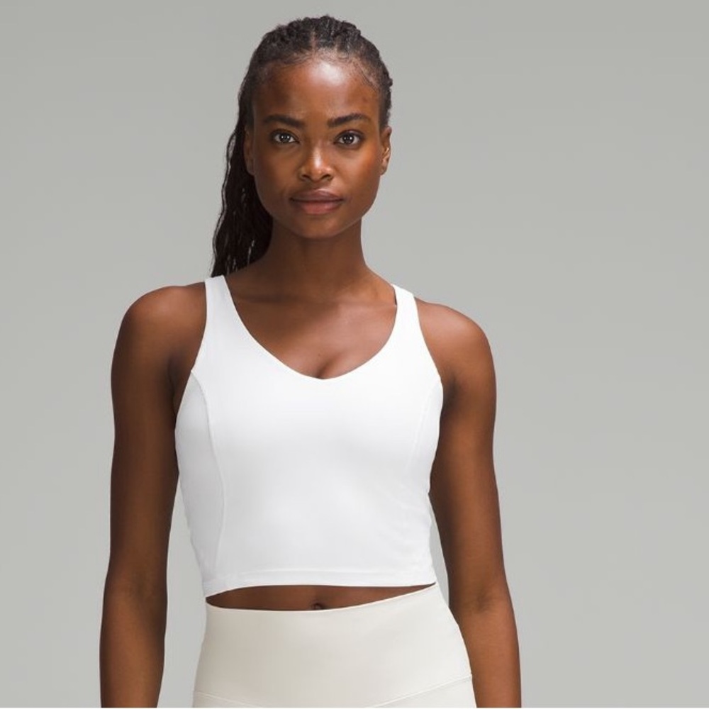 Lululemon Align Tank Top Light Support C/D Cup White Size 10